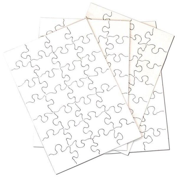 Inovart Inovart 2704 5.5 x 8 in. Puzzle-It Blank Puzzles - 28 Piece - 12 Per Pack 2704